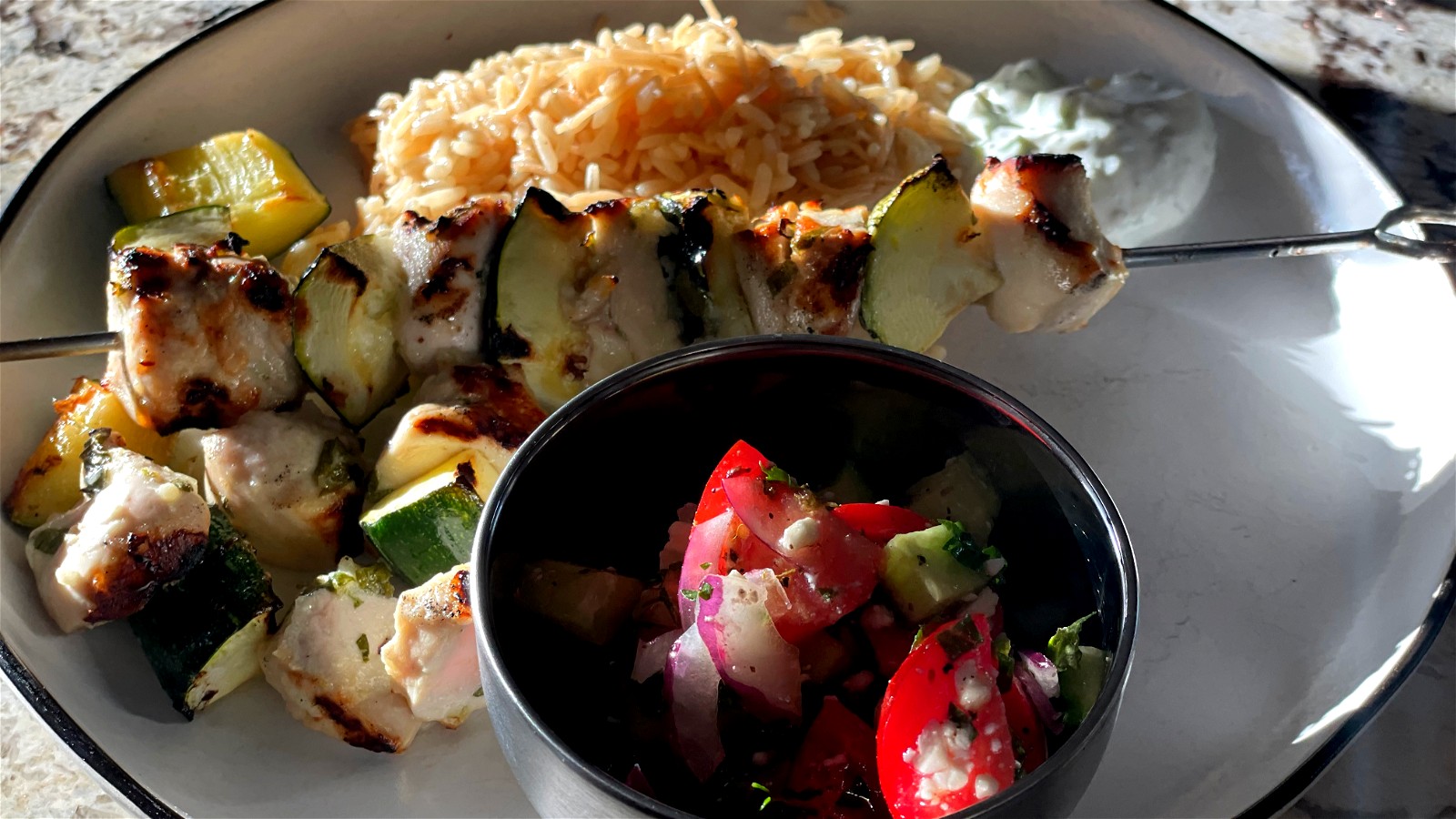 Image of Chicken and Zucchini Kabobs 
