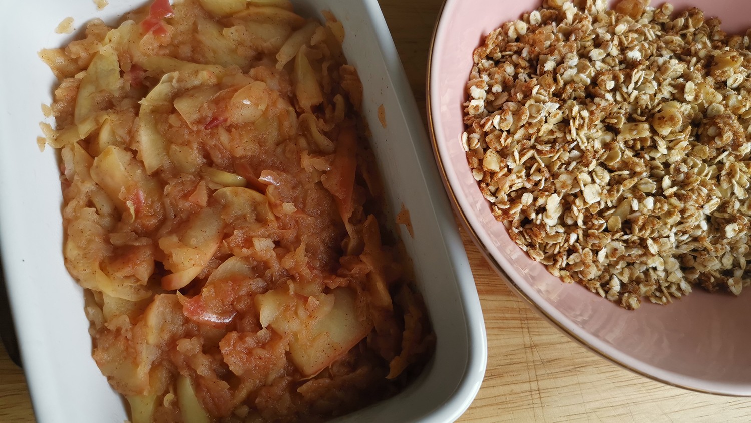 gluten free apple crumble