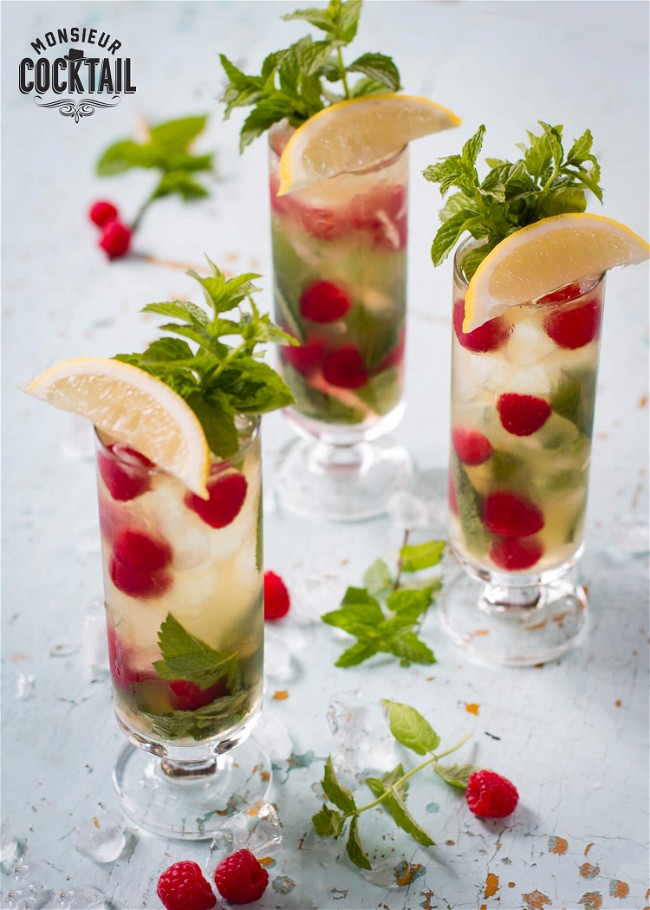 Image of Mojito aux framboises classique