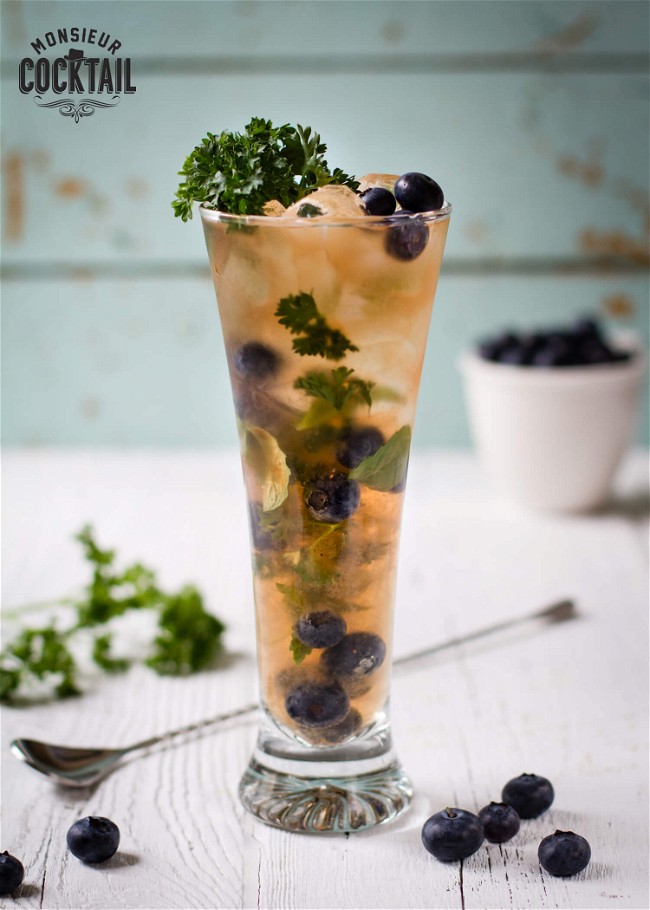 Image of Mojito aux bleuets faible en sucre
