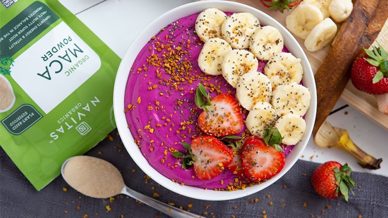 Image of Pitaya Maca Smoothie Bowl Recipe