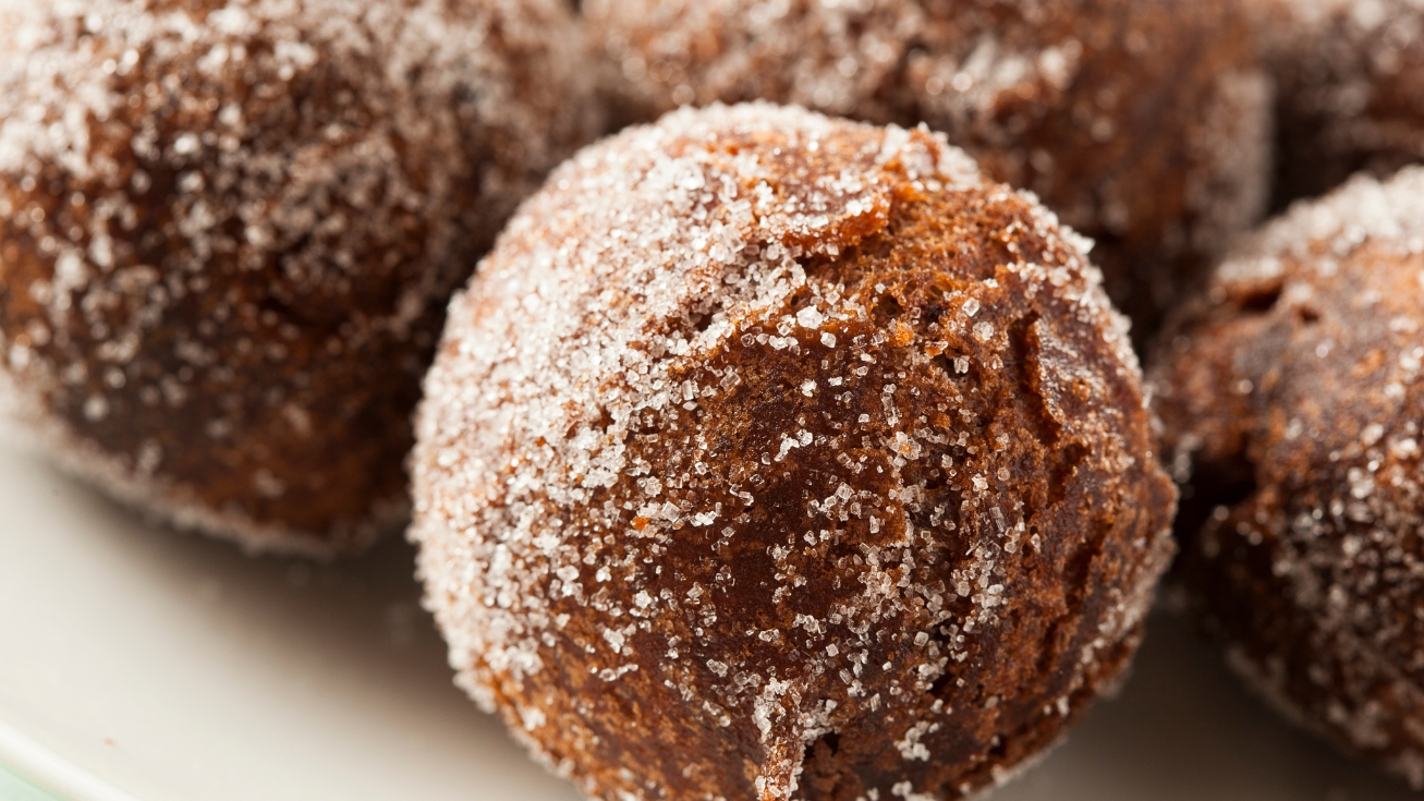Image of Vegan Coffee Cream Filled Donuts Holes