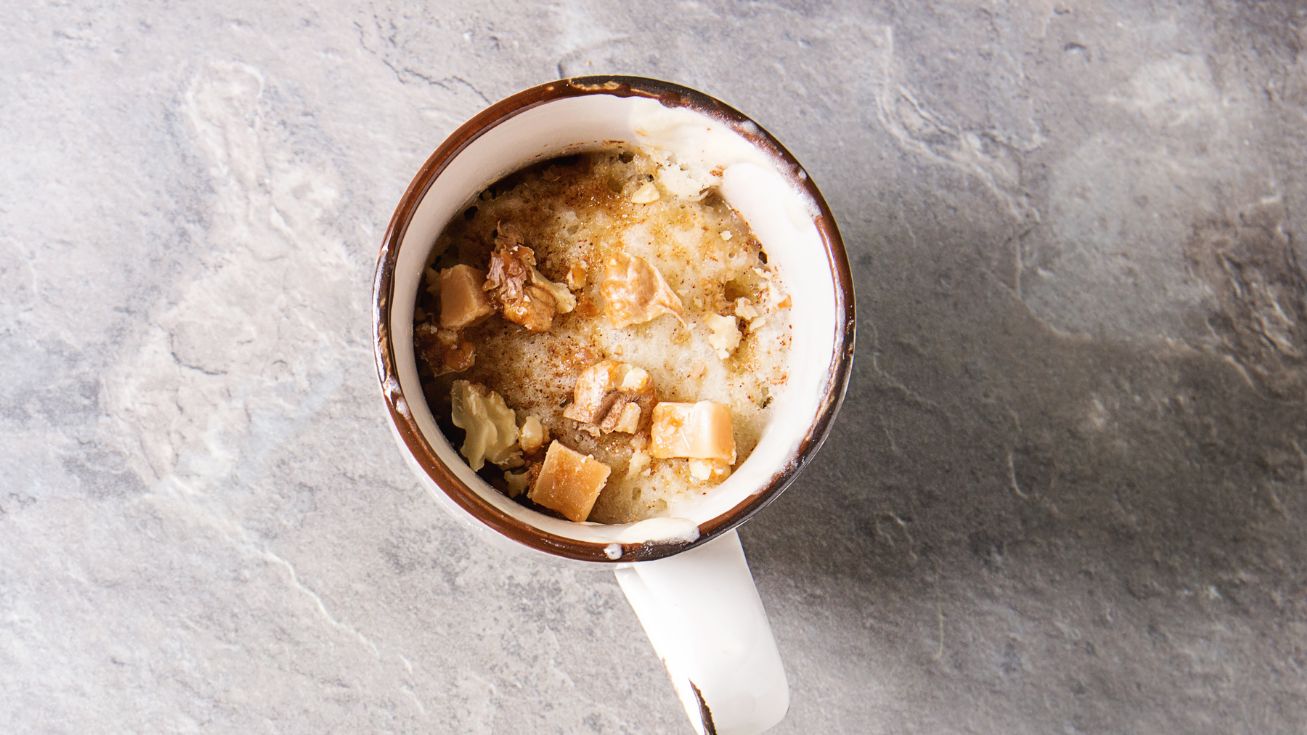 Image of Vegan Caramel Coffee Mug Cake