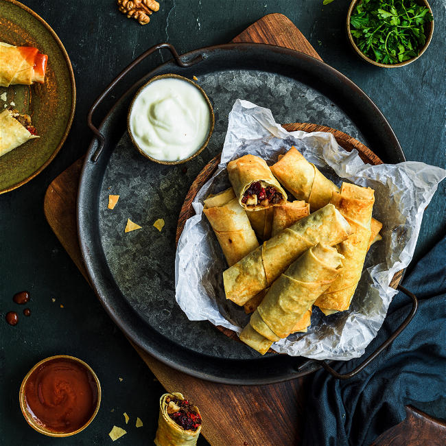 Image of Sausage Phyllo Rolls