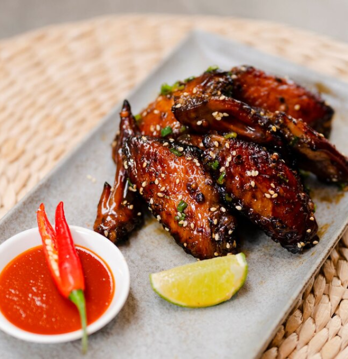 Que's Grilled Sweet and Pepper Chicken Wings