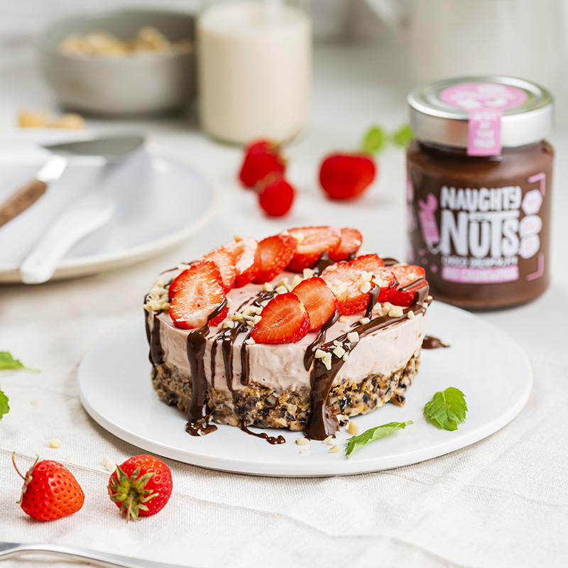 Vegane Erdbeertörtchen mit Choco Dream