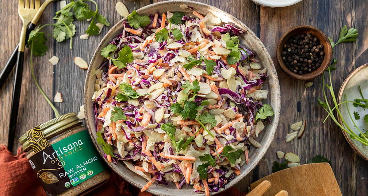 Asian Inspired Coleslaw | Vegan, Dairy-Free