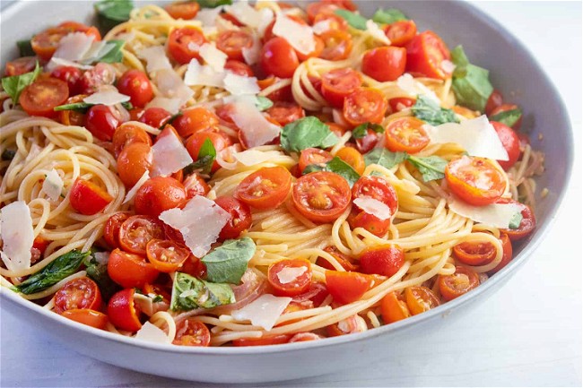 Image of Marinated Cherry Tomato Pasta