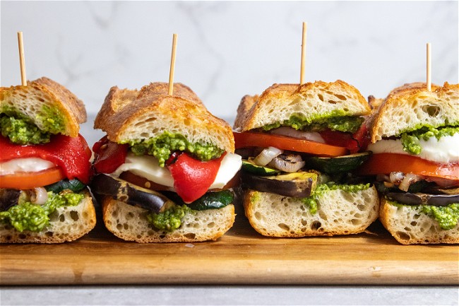 Image of Grilled Vegetable Pesto Panini