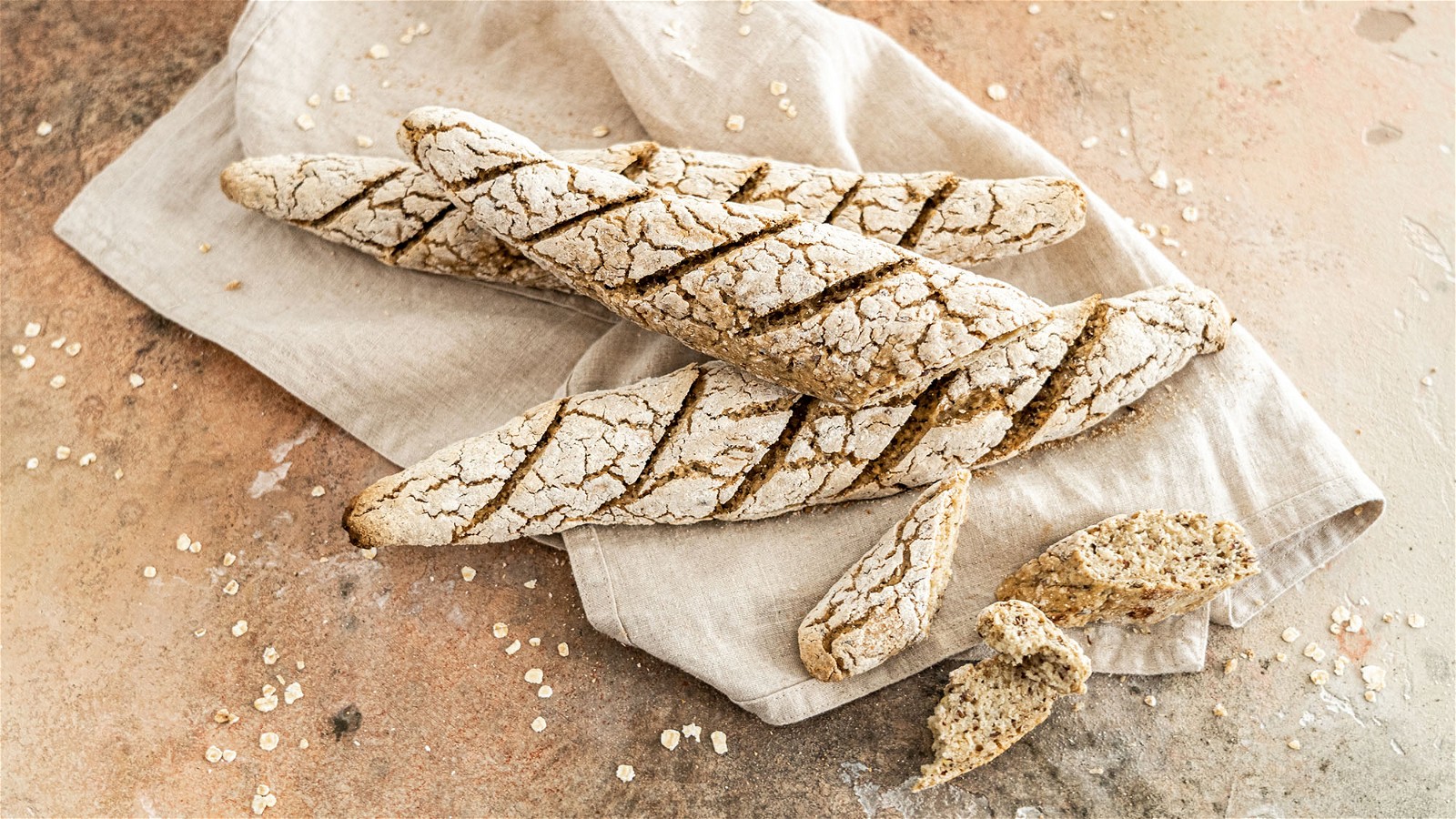 Image of Glutenfreie Haferflocken-Baguettes