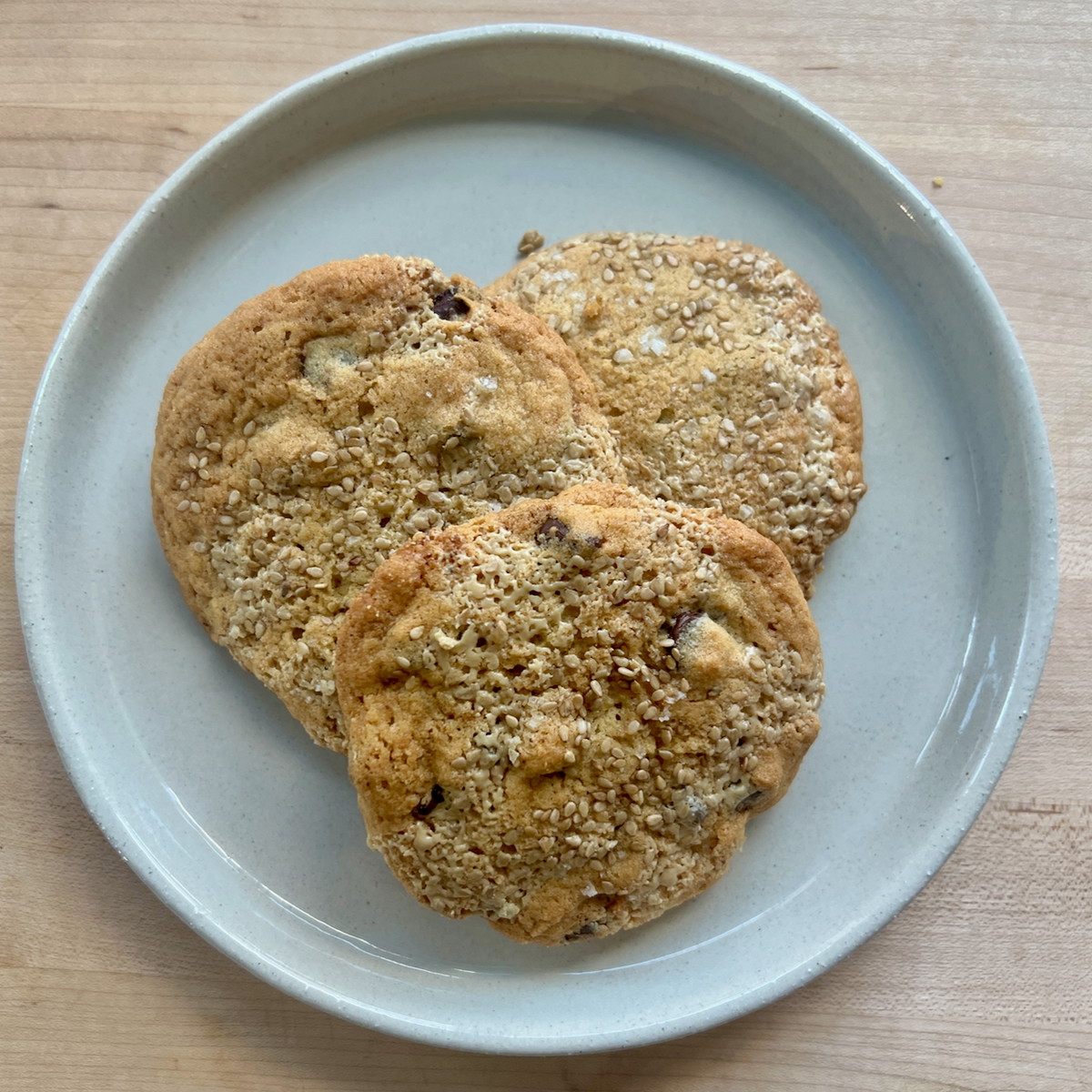 Tahini Chocolate Chip Cookies