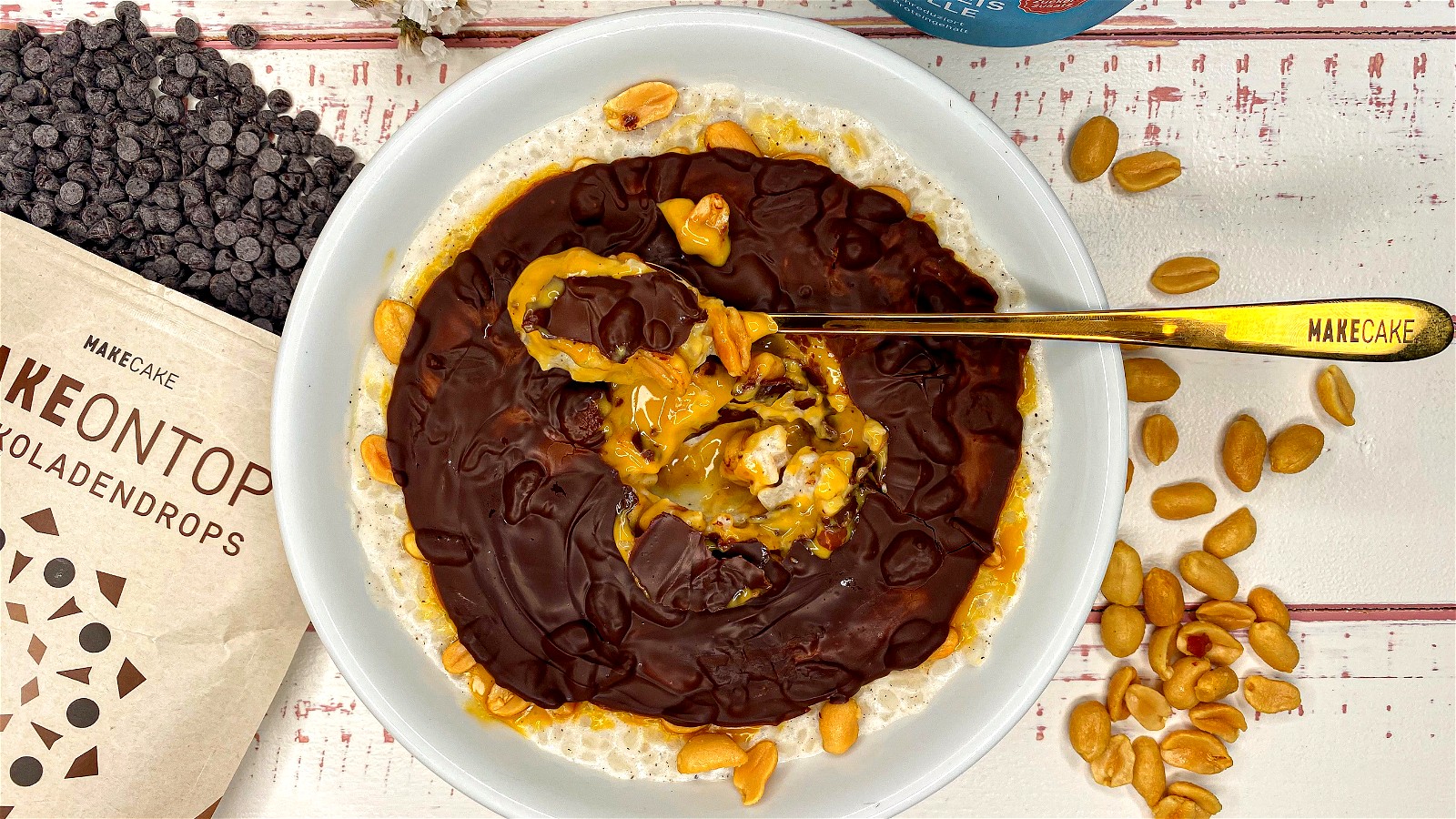 Image of SNICKERS PROTEIN-MILCHREIS IM MAKECAKE-STYLE