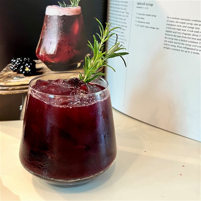 Image of Spiced Maqui Berry Whisky Sour