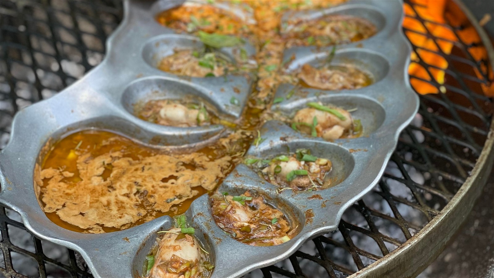 Jay Ducote's BBQ Butter Chargrilled Oysters