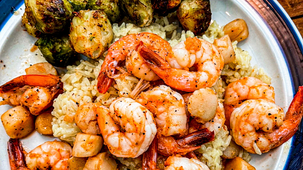 Blues Hog Seafood Plate