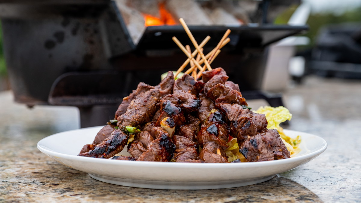 Japanese Style Sirloin Skewers