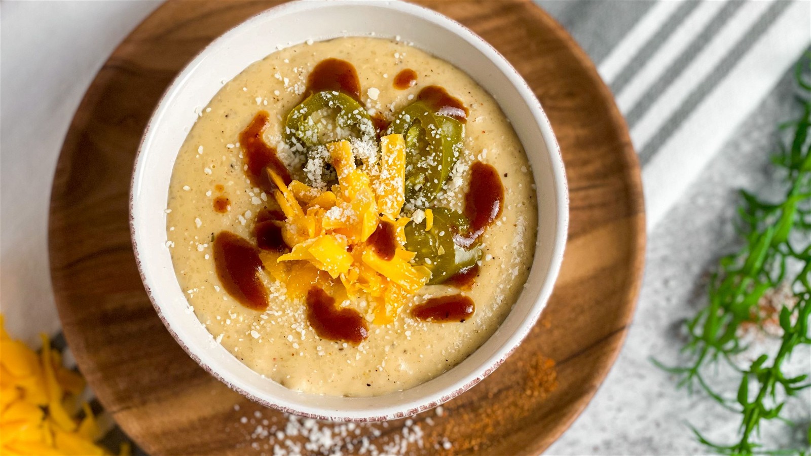 Image of Green Chile White Cheddar Grits