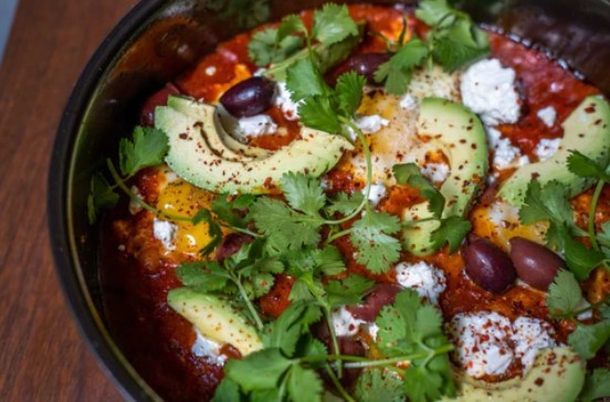 Image of Tomato Braised Chickpeas with Feta & Olive