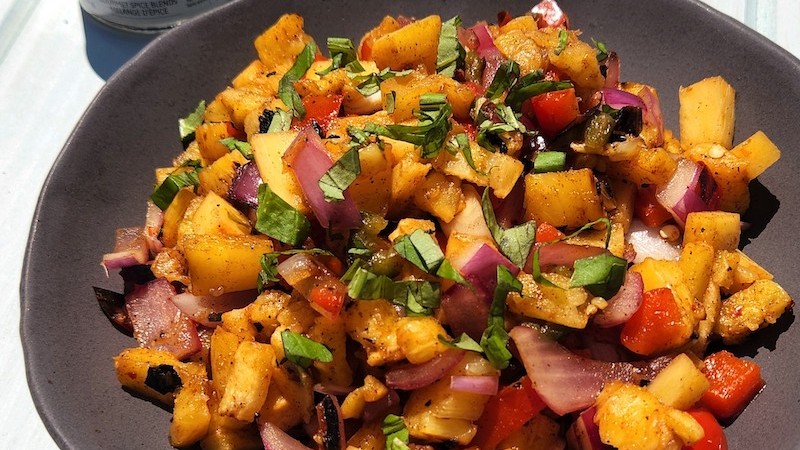 Image of Spicy Grilled Pineapple Salsa