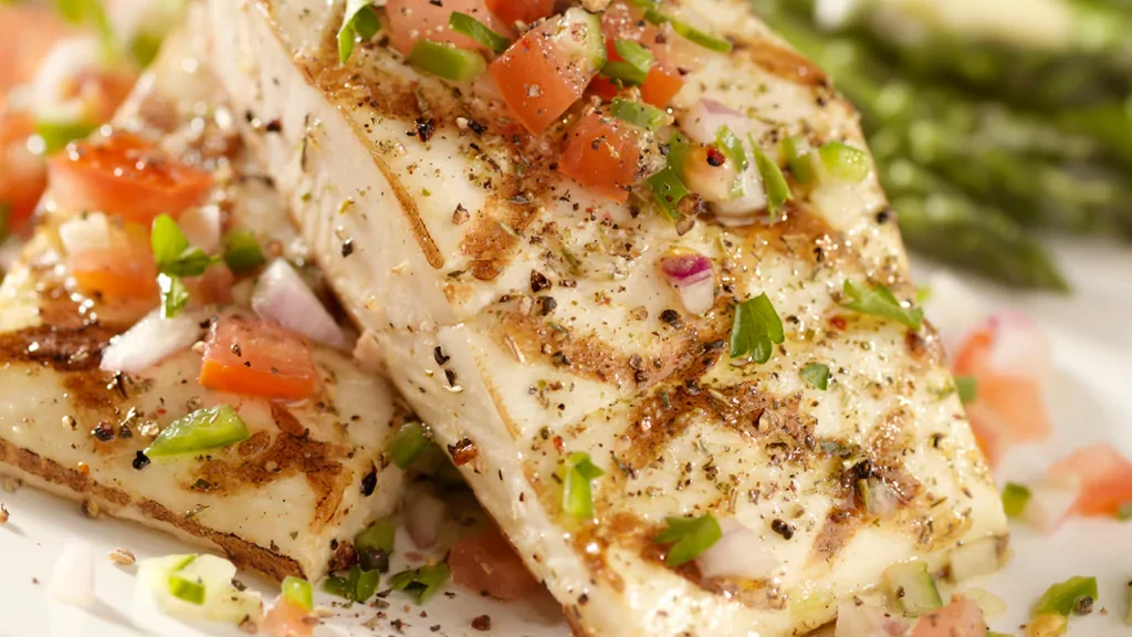 Image of Grilled Halibut with Fresh Pico de Gallo