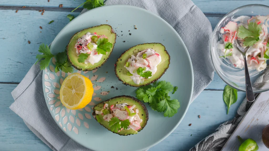 Image of California Roll Stuffed Avocados