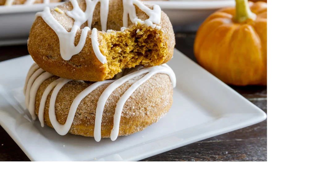 Image of Pumpkin Doughnuts with Chinese Five Spice Glaze