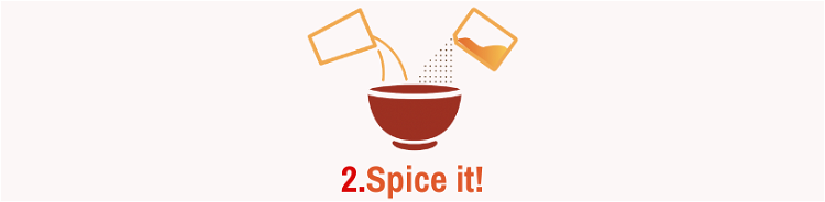 Image of Spice it!In a separate bowl, combine BANG!'s spices with up...