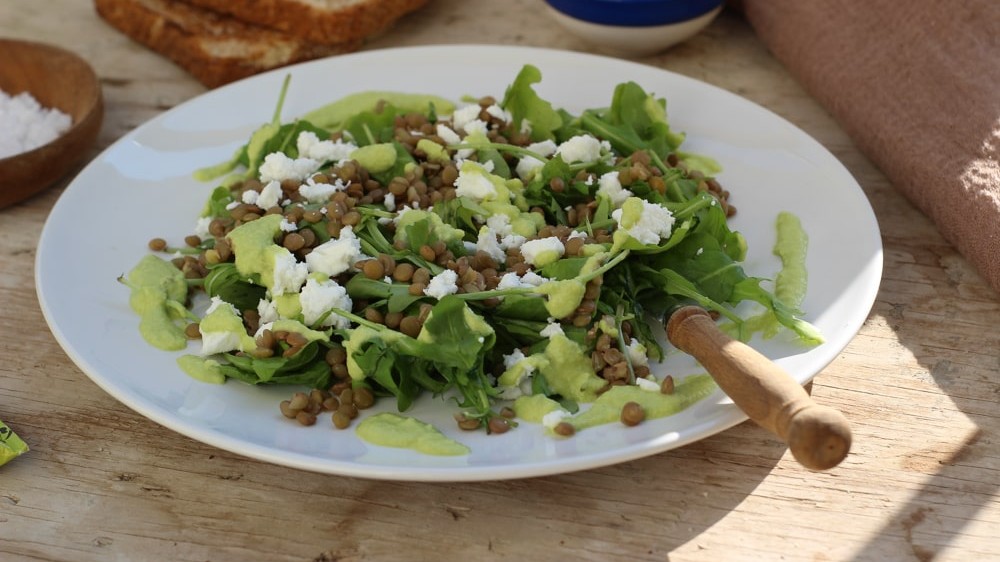 Image of Lentil Salad with Avocado Dressing