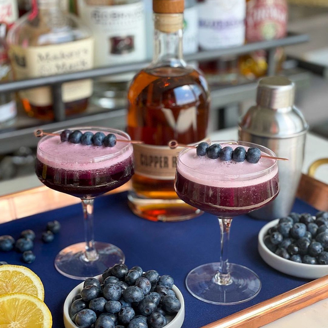 Image of Blueberry Pancake Whiskey Sour