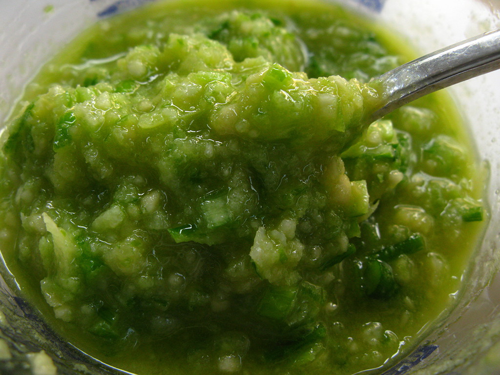 Simple Garlic Scape Pesto