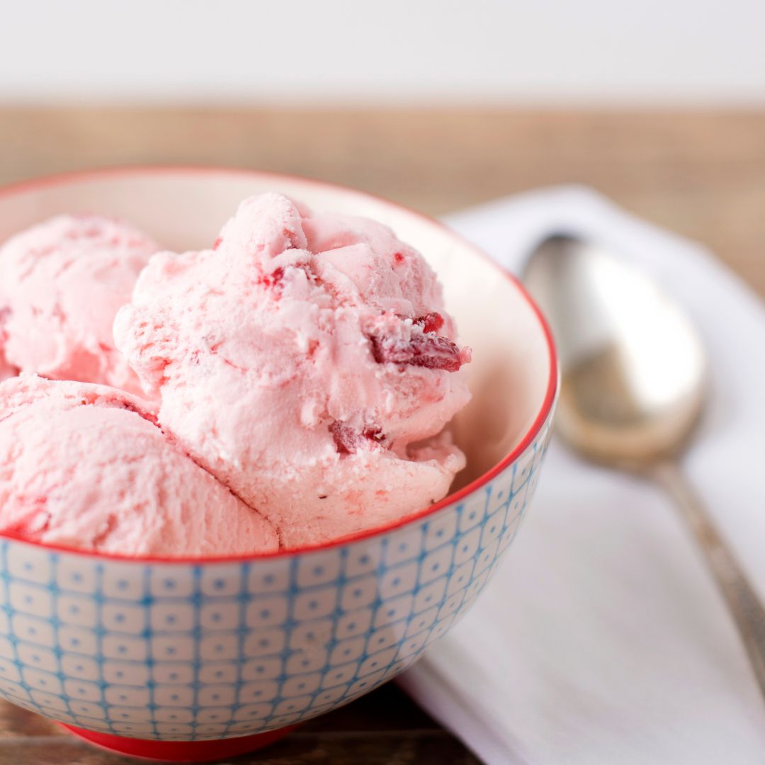 Image of No-Churn Strawberry Ice Cream