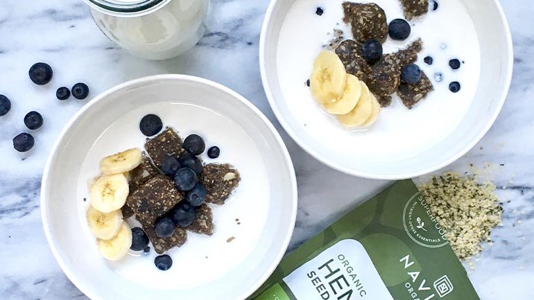 Image of Blueberry Hemp Breakfast Bowl Recipe