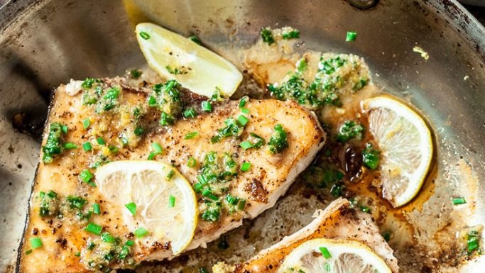 Image of Lemon Garlic Swordfish Recipe