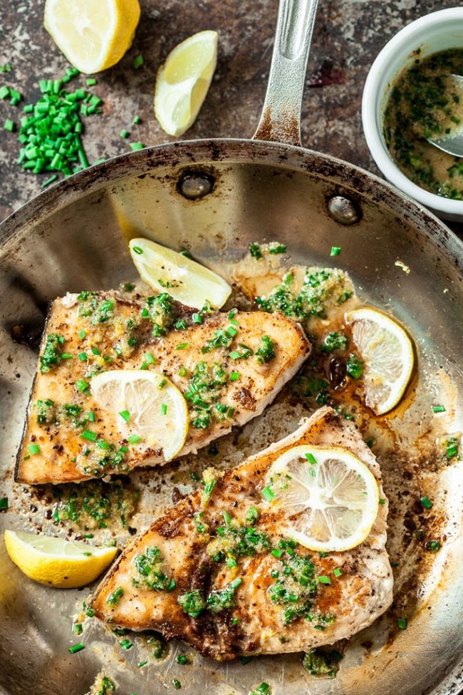 Image of Lemon Garlic Swordfish Recipe