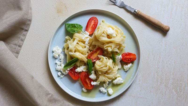 Image of Tomato Mozzarella Basil Tagliatelle