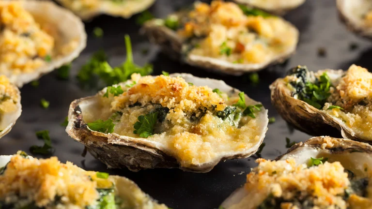 Image of Oysters Rockefeller Crostini