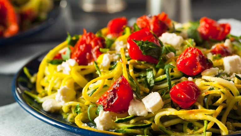 Image of Pesto Squash Noodles and Spaghetti