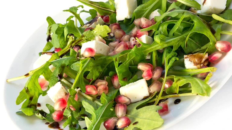 Image of Pomegranate Spring Lettuce Salad with True Lemon Vinaigrette