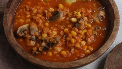 Image of Mushroom Chowder with Corn and Red Lentils