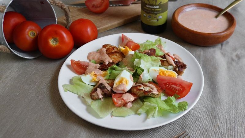 Image of Chef's Salad with Chicken and Homemade Dressing