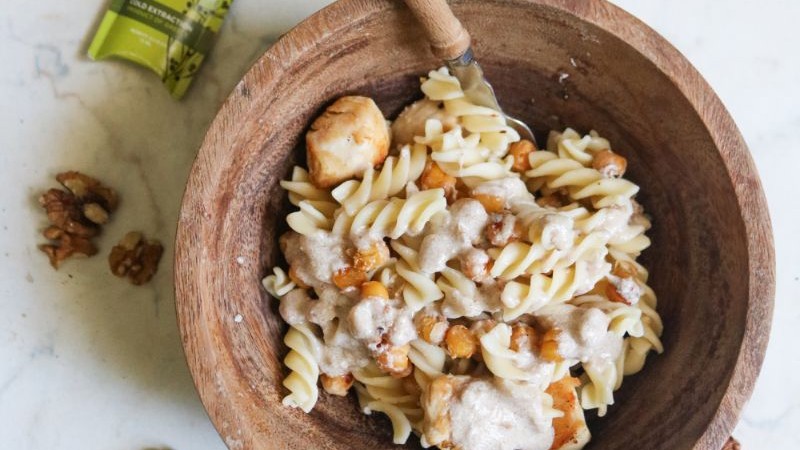 Image of Chicken and Pasta Salad with Nut Vinaigrette