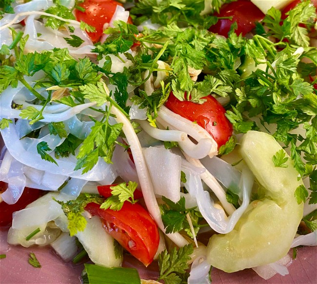 Image of Keto Asian Inspired Noodle Salad