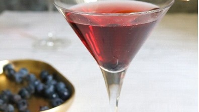 Image of Blueberry Martini with a Splash of Olive Oil