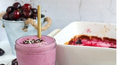 Image of Roasted Cherry and Tahini Buttermilk Shake