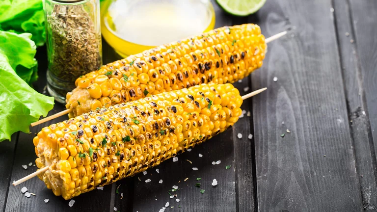 Image of Skillet Corn on the Cob with Parmesan and True Lime Garlic and Cilantro