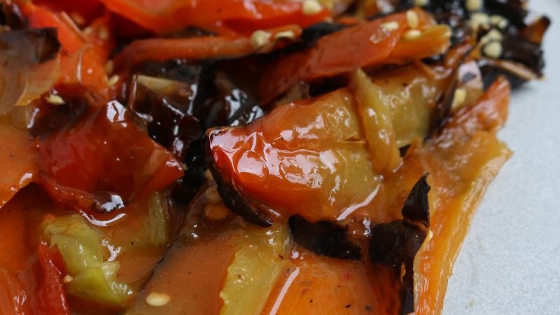 Image of Roasted Peppers With Chipotle Honey Dressing