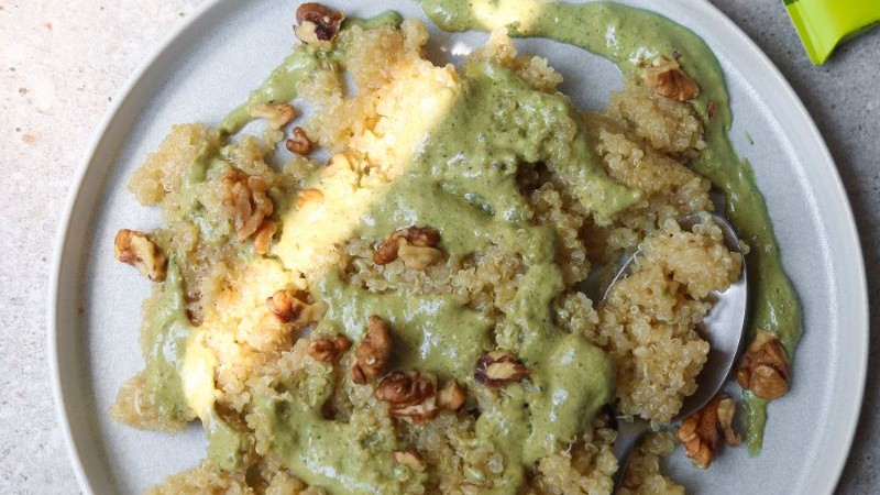 Image of Quinoa Risotto with Herb & Feta Pesto