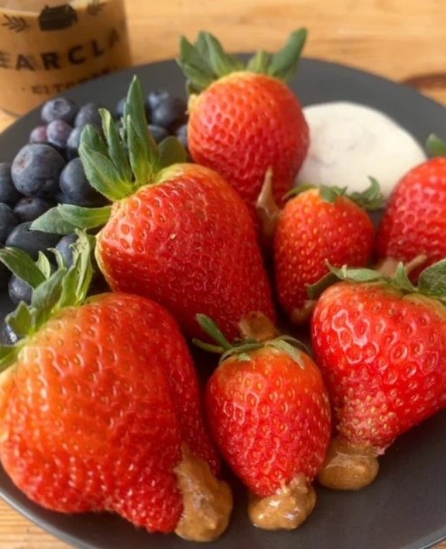 Image of Hazel & Spice Granola Butter-Filled Strawberries