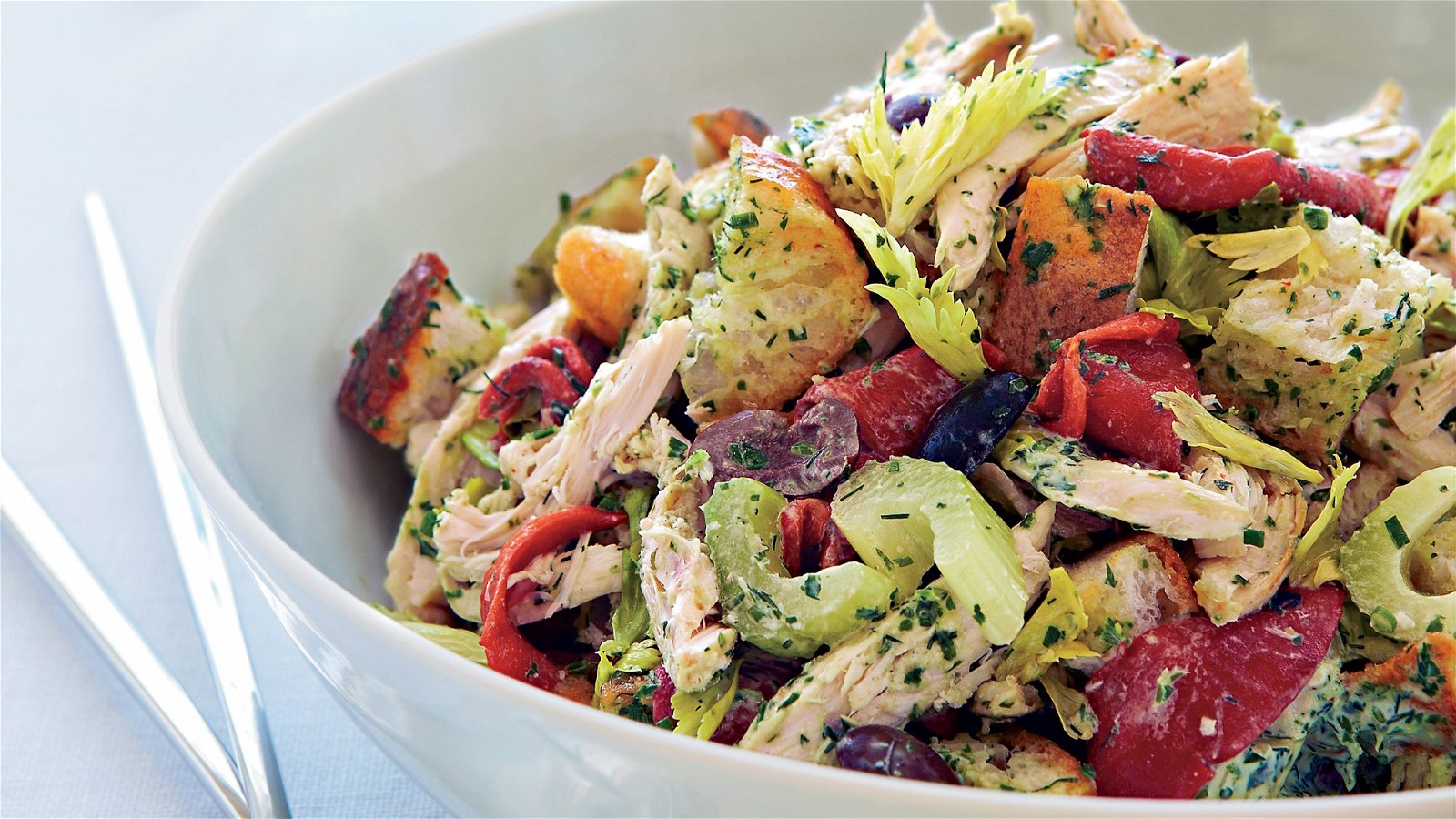 Image of BBQ Chicken Green Goddess Salad