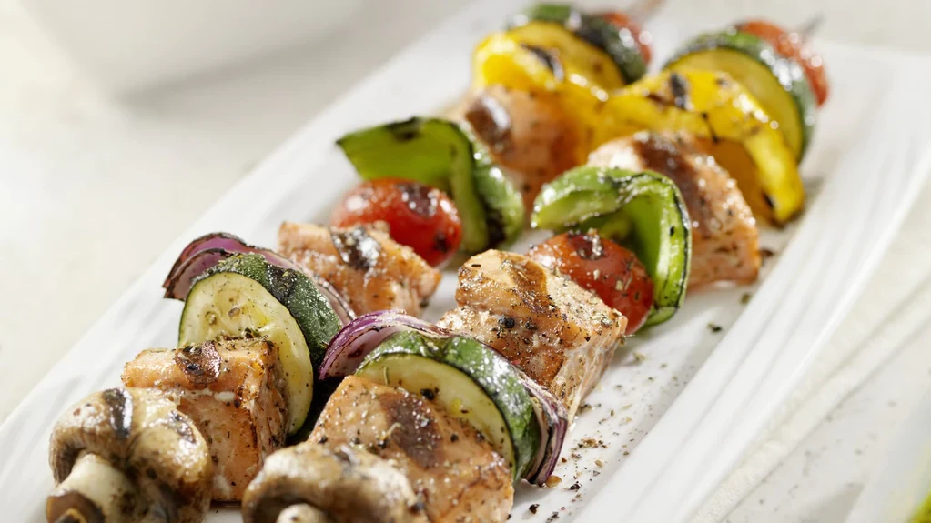 Image of Japanese 7 Spice Salmon Kebabs